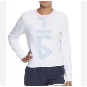FILA girls fleece sweatshirt cotton sz. L (12/14) white